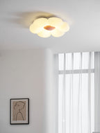 Loftlampe med seks blomsterblade