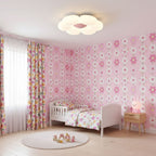 Loftlampe med seks blomsterblade