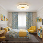 Loftlampe med seks blomsterblade