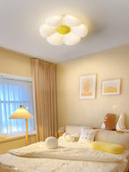 Loftlampe med seks blomsterblade