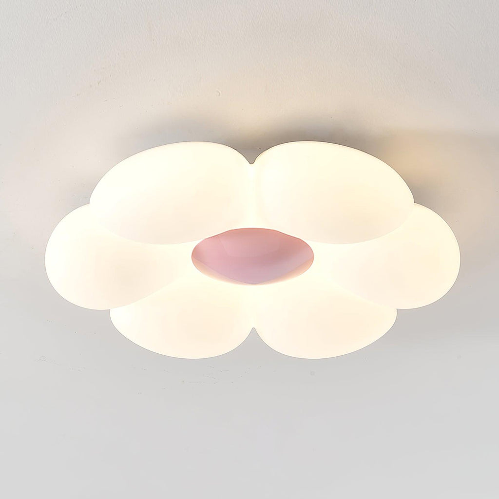 Loftlampe med seks blomsterblade