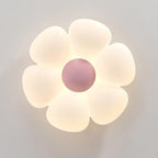 Loftlampe med seks blomsterblade