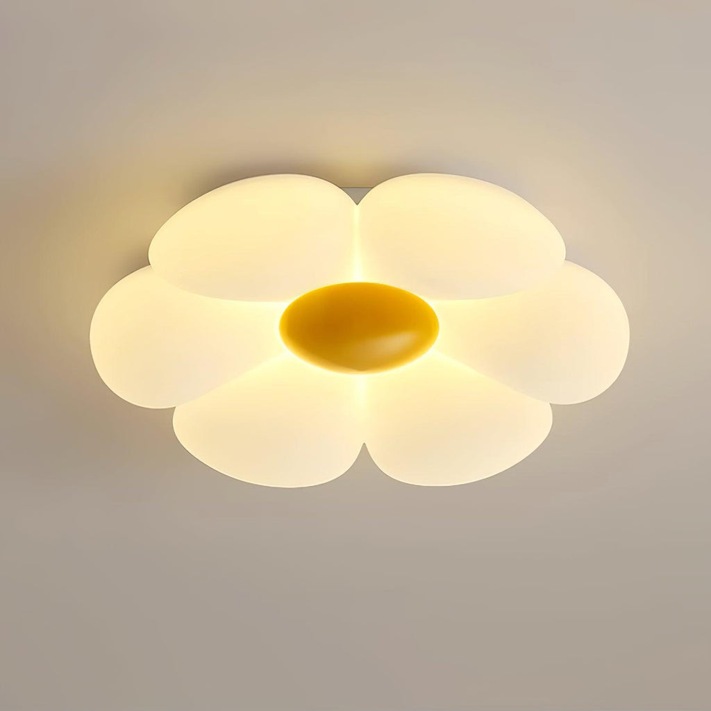 Loftlampe med seks blomsterblade