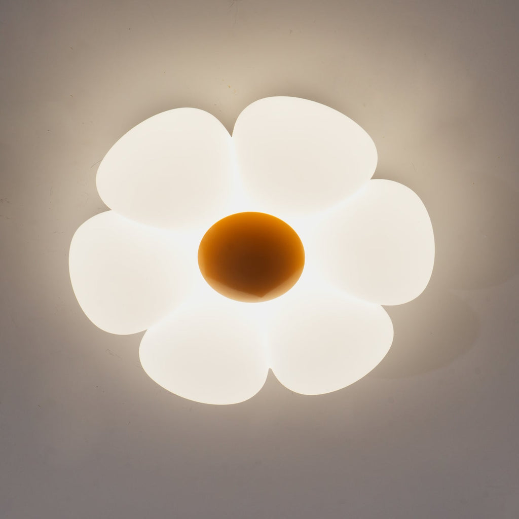 Loftlampe med seks blomsterblade