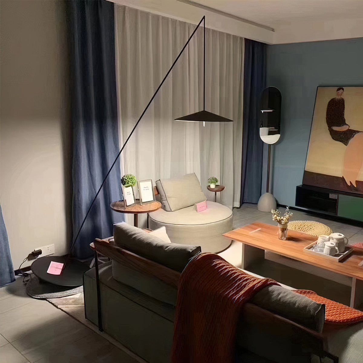 Tilted gulvlampe