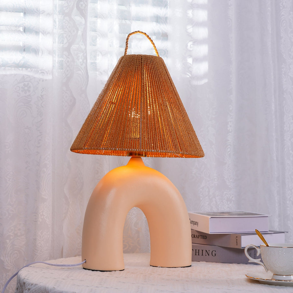 Volta keramisk bordlampe