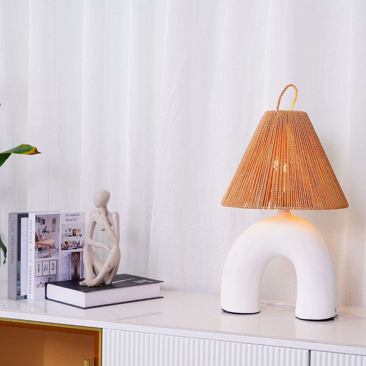 Volta keramisk bordlampe