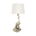 Påfugle bordlampe