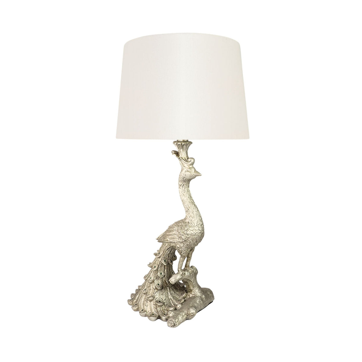 Påfugle bordlampe