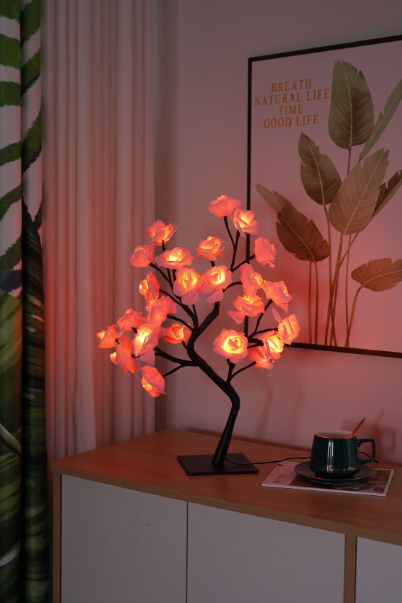 FLORAFLAME – LED Blomsterlampe Dekorativ