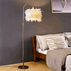Fjer gulvlampe