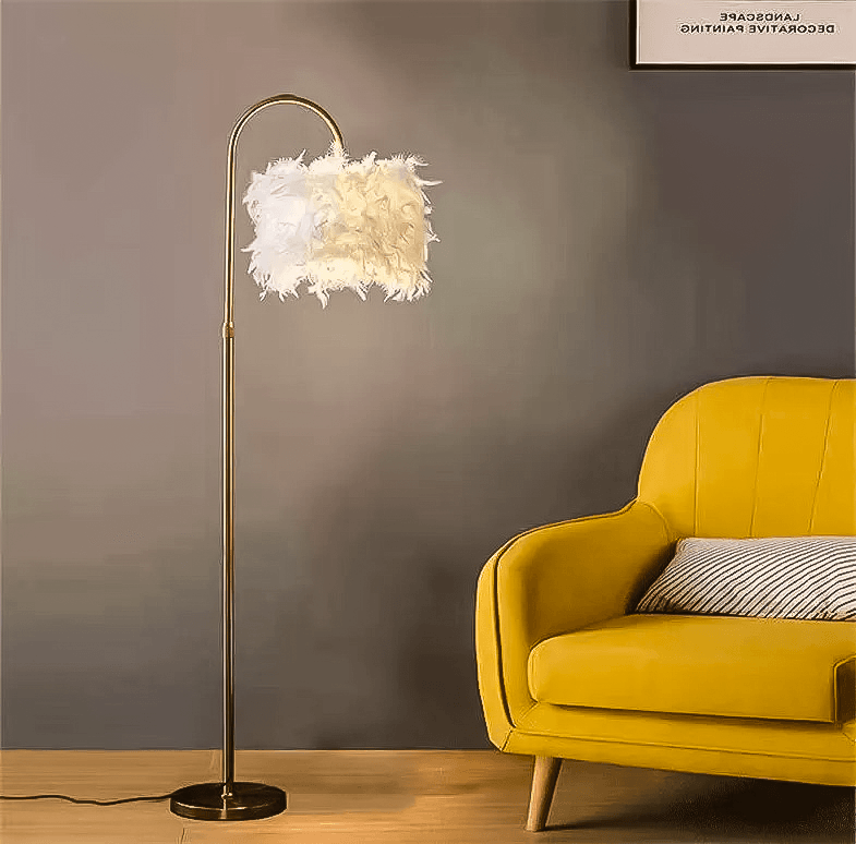 Fjer gulvlampe