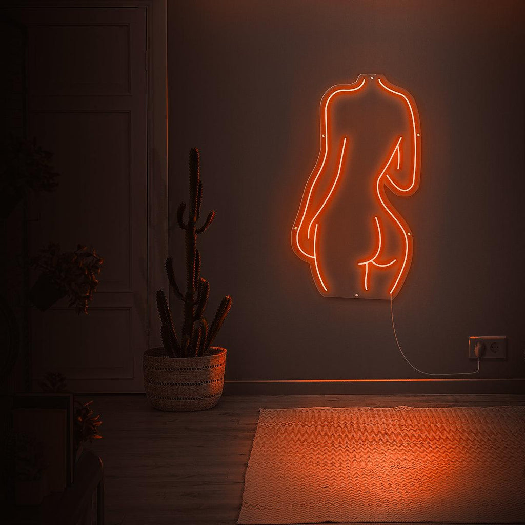 Silhuet neonlampe