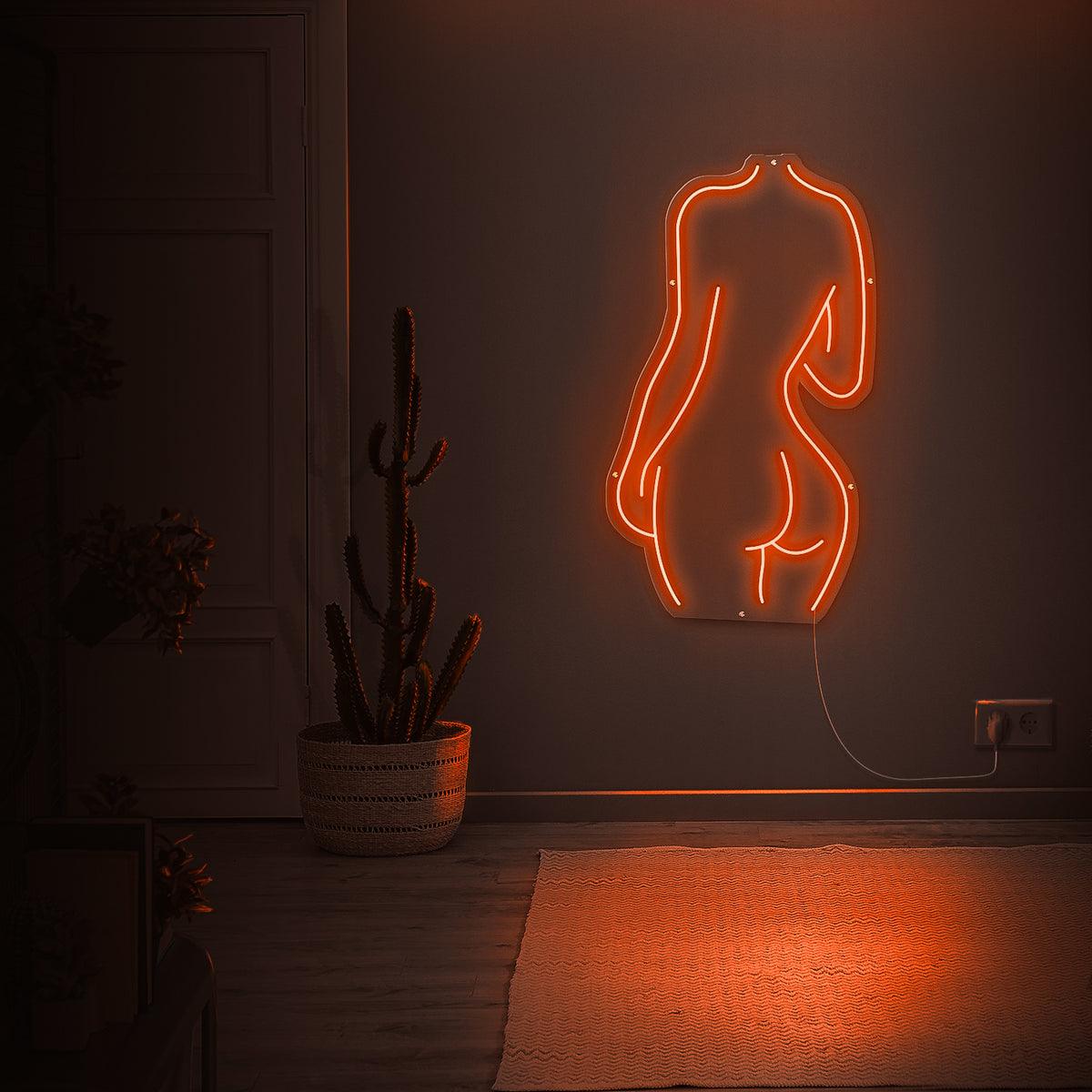Silhuet neonlampe