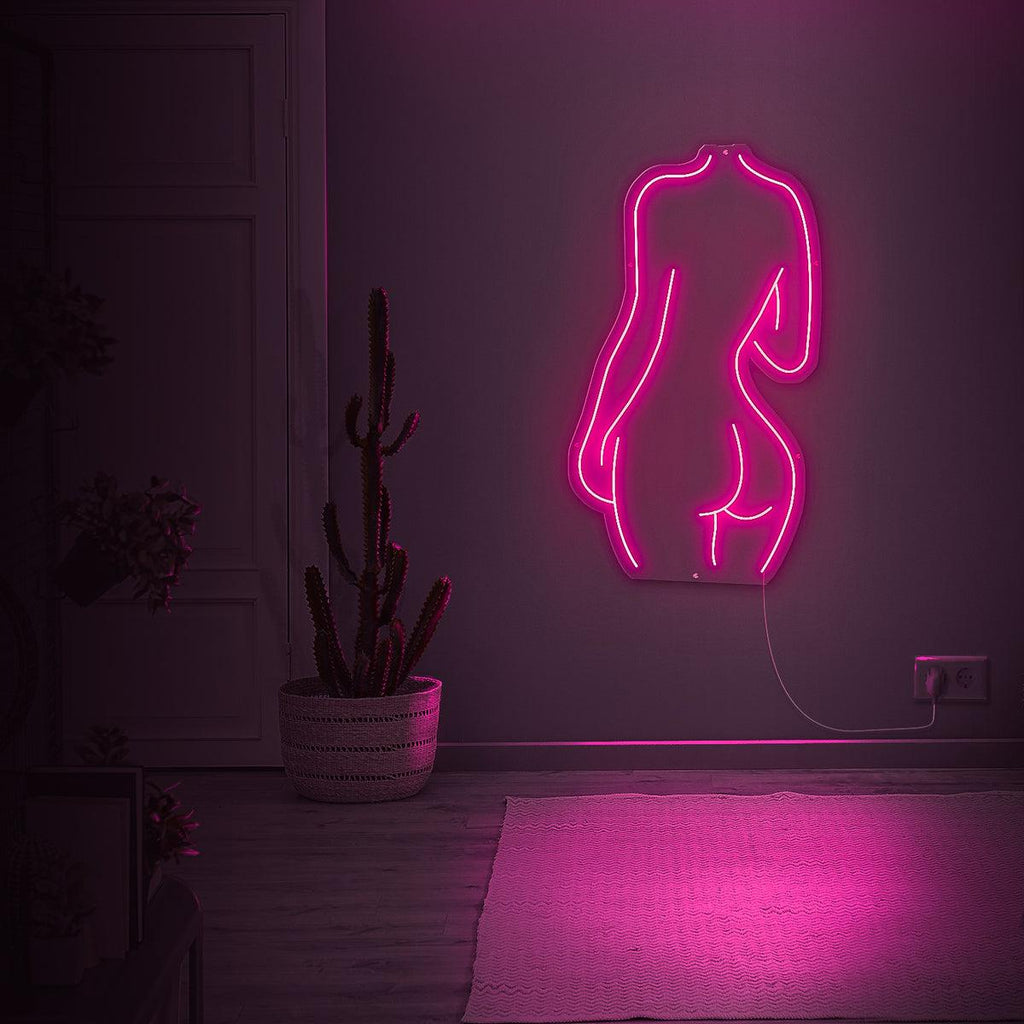 Silhuet neonlampe