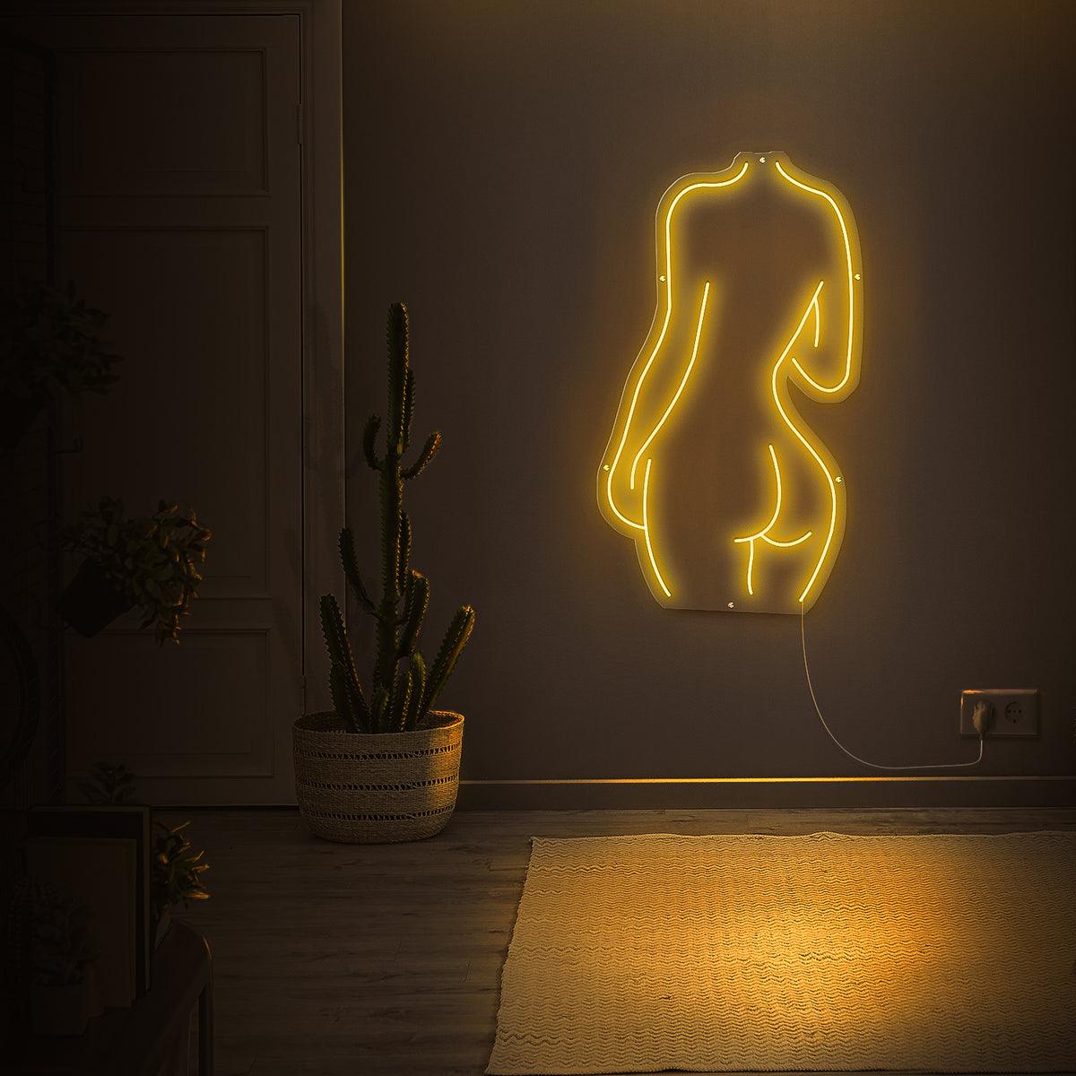 Silhuet neonlampe