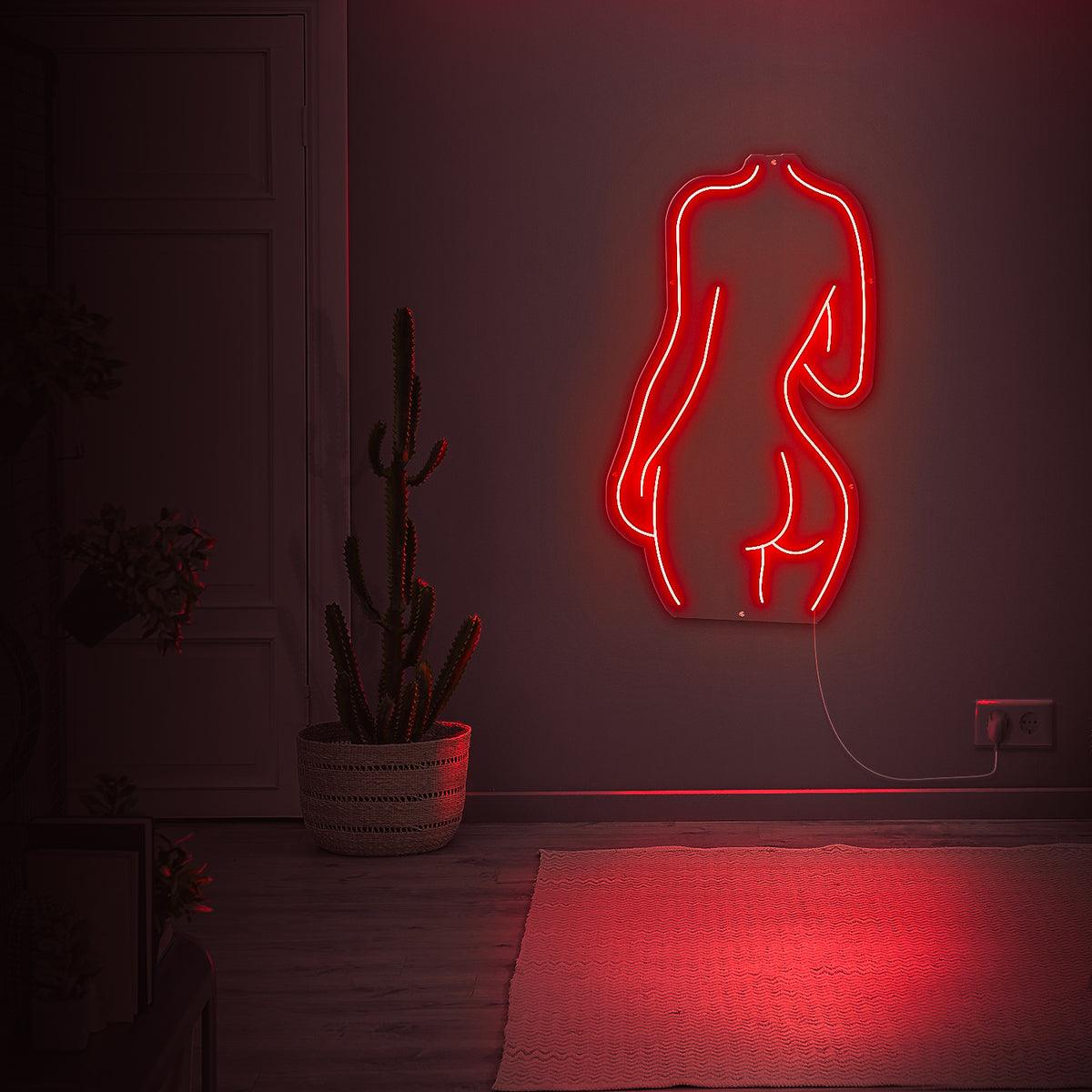 Silhuet neonlampe