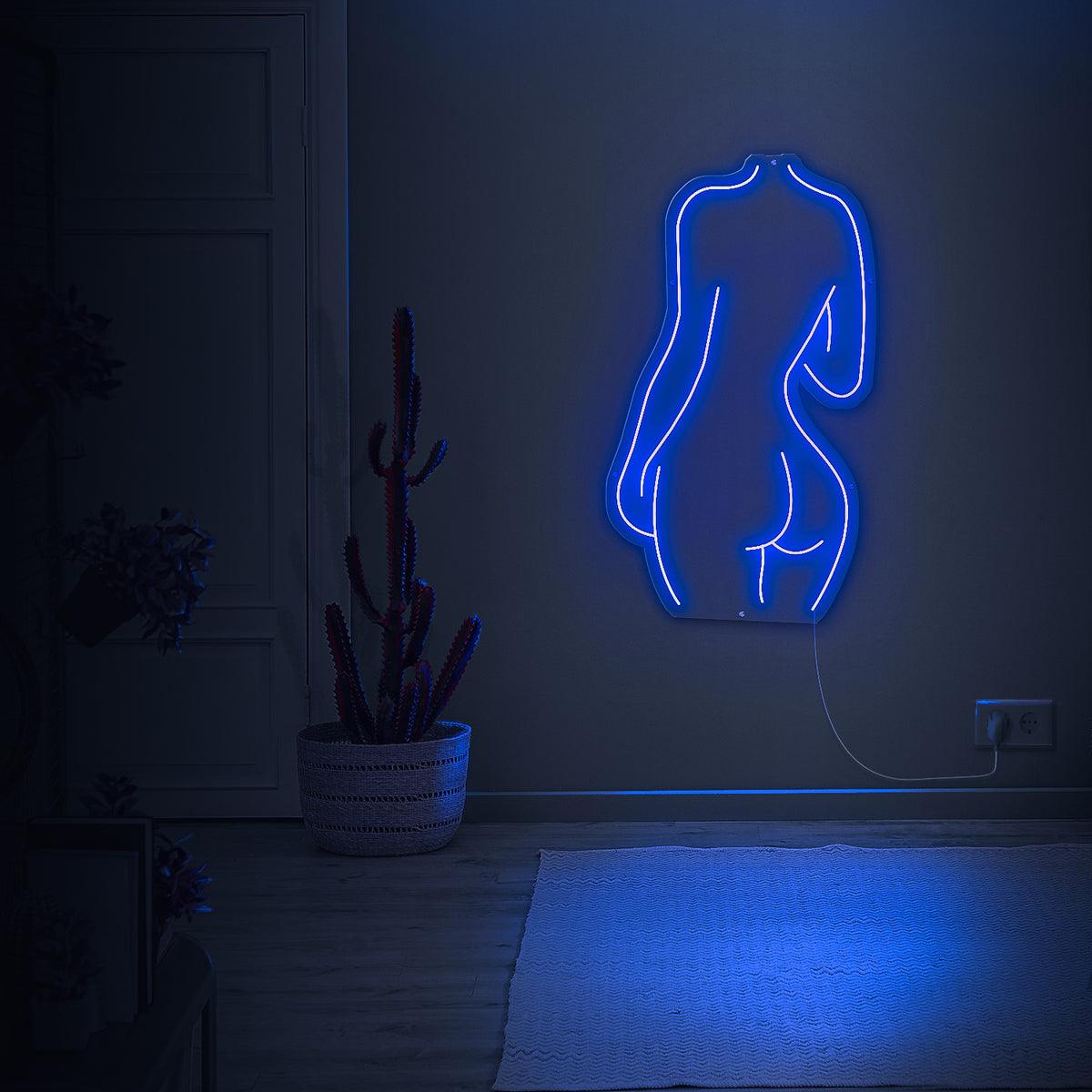 Silhuet neonlampe