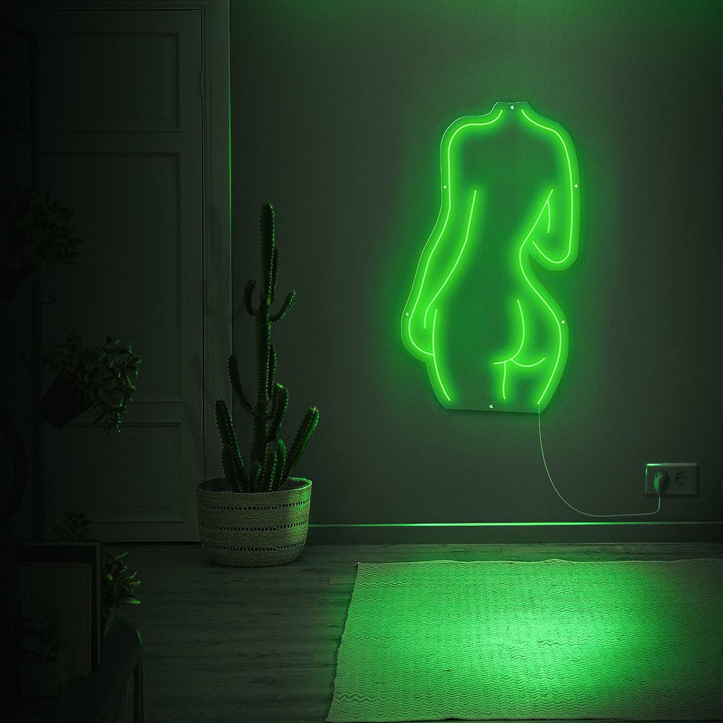 Silhuet neonlampe
