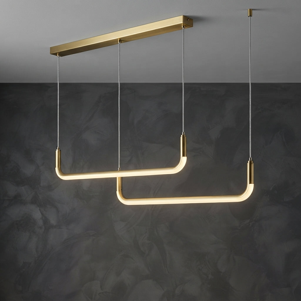 VERONA – LED Pendellampe Guld/Sort