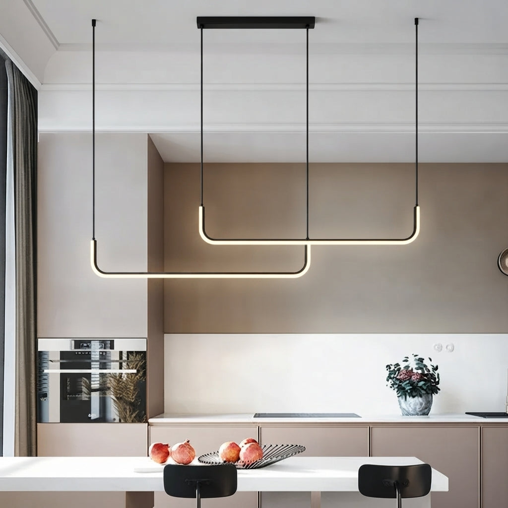 VERONA – LED Pendellampe Guld/Sort