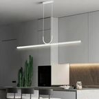 NOXEN – Minimalistisk sort LED-pendellampe til spisestue, køkkenø og stue