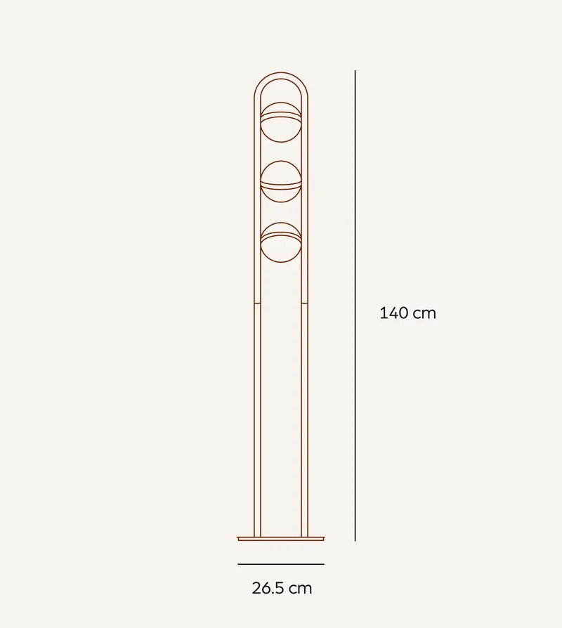 VIVA – LED Gulvlampe Glaskugler
