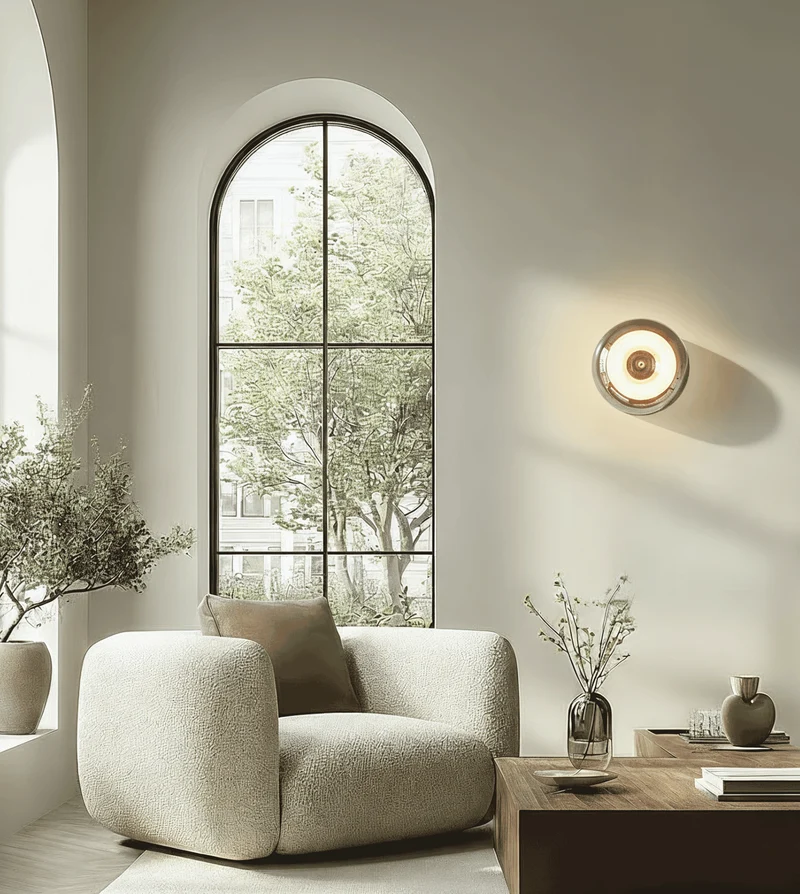 AMIO – LED Væglampe Retro Svamp
