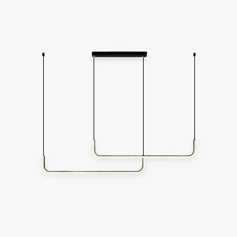 VERONA – LED Pendellampe Guld/Sort