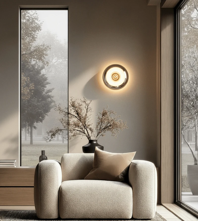 AMIO – LED Væglampe Retro Svamp