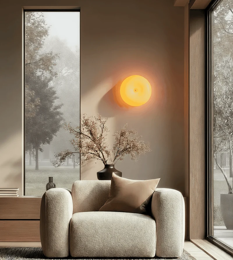 AMIO – LED Væglampe Retro Svamp