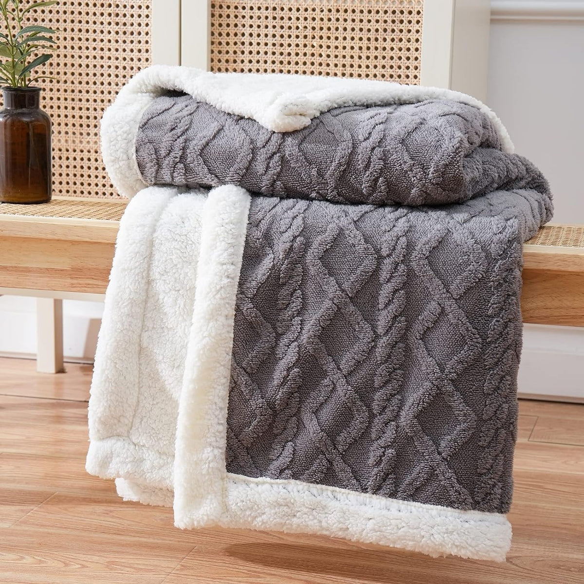 Snuggle sherpatæppe