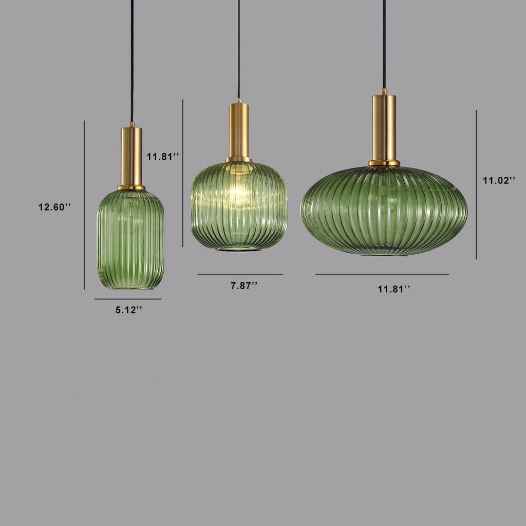 Stribet glaspendel